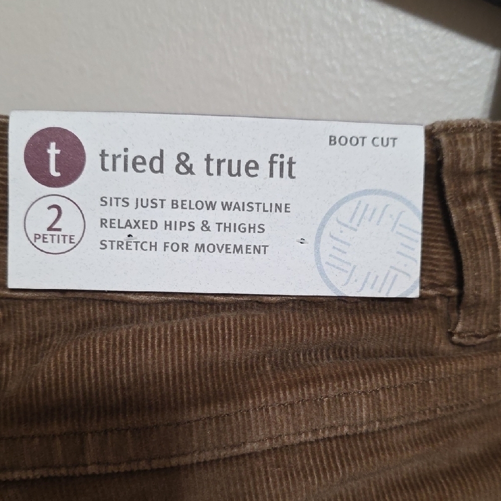 J. Jill Brown Corduroy Women Jeans - Picture 4 of 7